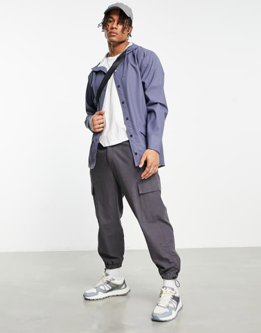 Rains short jacket in blue 