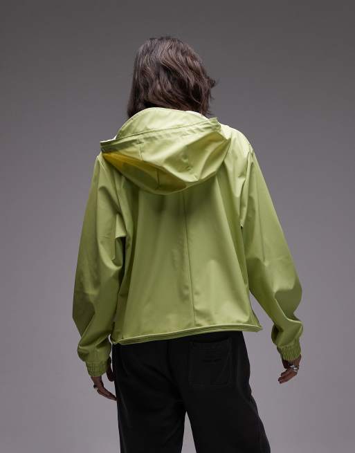 Rains short Jacket in neon yellow, 4 of 4
