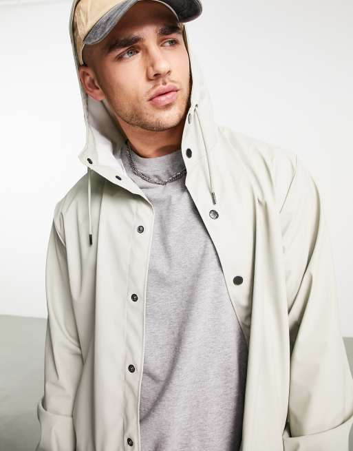 Rains short jacket in stone ASOS