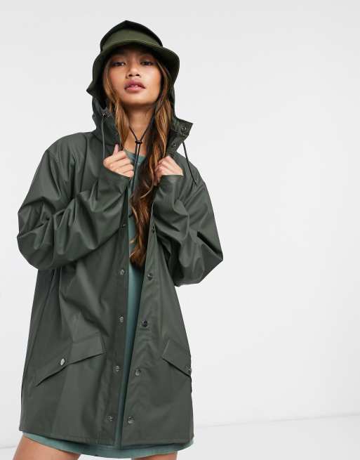 Short rain hot sale jacket womens