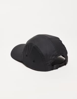 Rains Showerproof 5 Panel Cap In Black