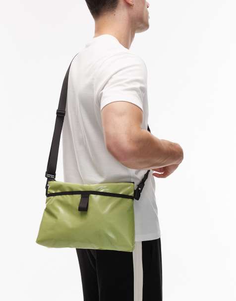 Rains Sibu Musette Bag in neon green - view 1