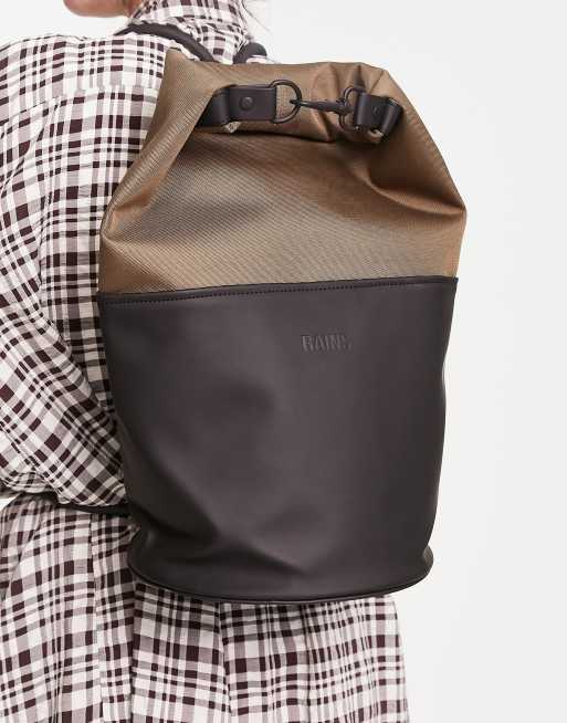 RAINS BUCKET SLING BAG-WOOD