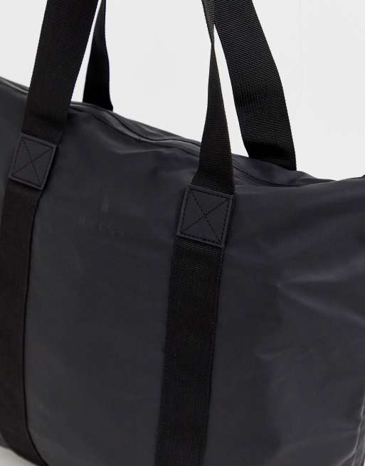 Rains small tote discount bag in black