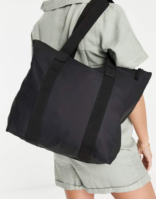 Rains Black Mini Tote Bag