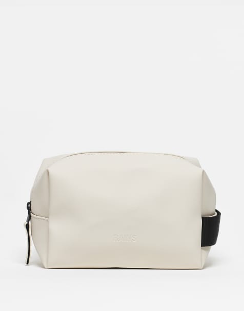 Rains small wash bag in beige - view 1