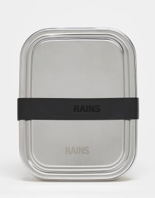 Rains Rains stainless steel lunch box in steel-Silver
