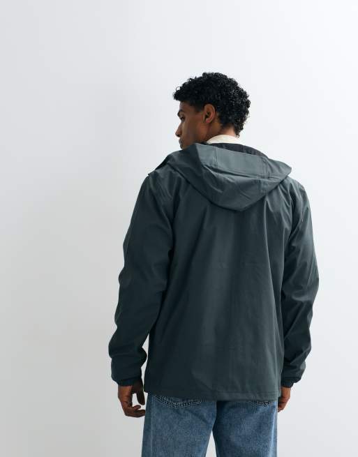 Rains Suva hardshell relaxed jack met capuchon in groen, 4 van 5