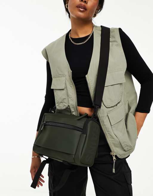 Rains Texel crossbody bag in green | ASOS