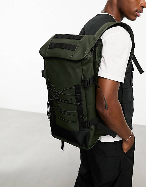 Rains Trail travel backpack in green | ASOS