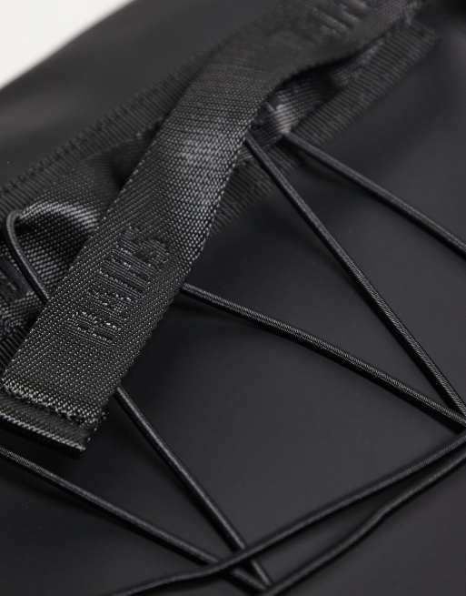 Rains Trail waterproof rolltop tote bag in black, 3 of 3