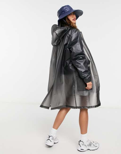 Transparent store hooded coat