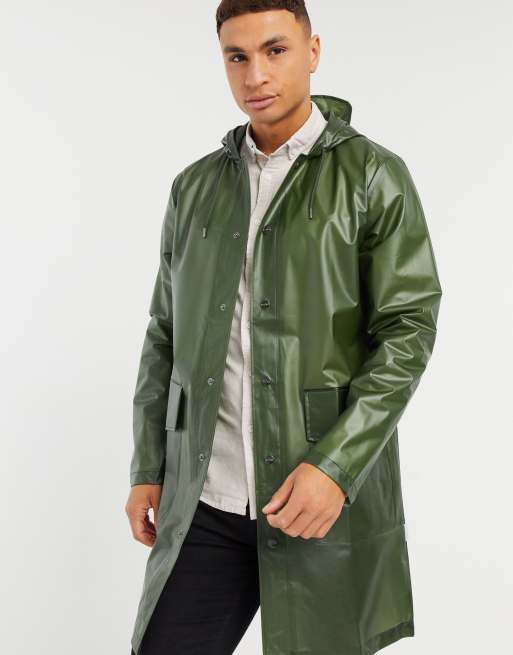 Rains transparent hooded rain jacket ASOS