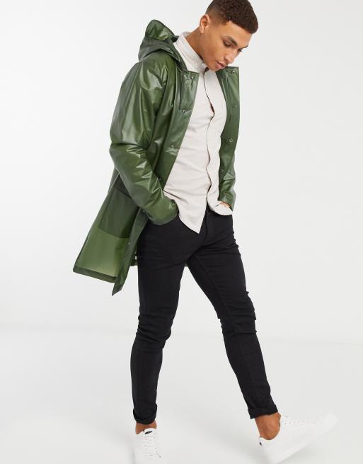 Rains transparent hooded rain jacket ASOS