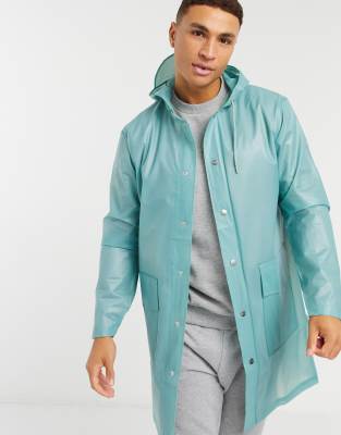 transparent hooded raincoat