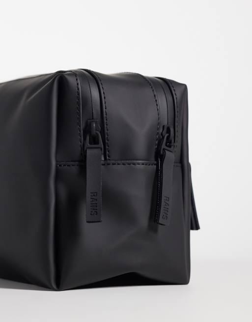 Rains trousse de toilette imperméable à fermeture éclair noire, 3 de 4
