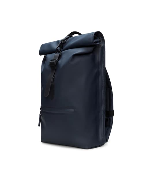 Rains unisex plecak roll-top wodoodporny w kolorze granatowym, 3 z 5