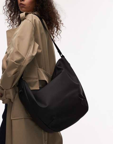 Rains valera large shoulder bag in black - view 1