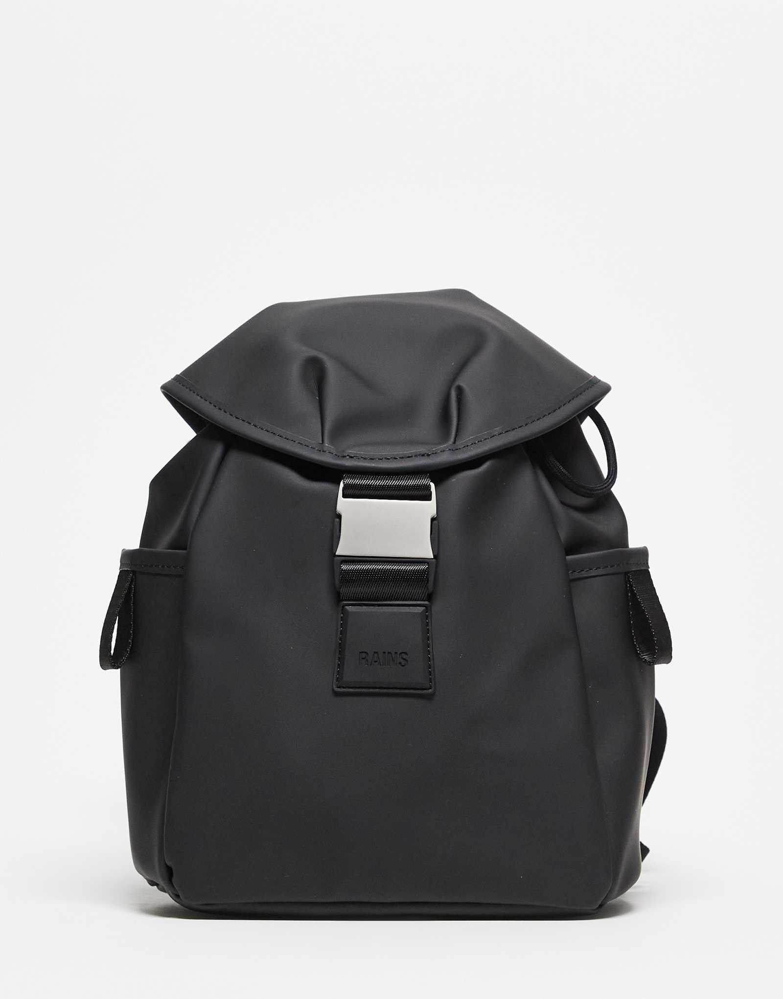 Рюкзак-ведерко Rains valera mini черного цвета