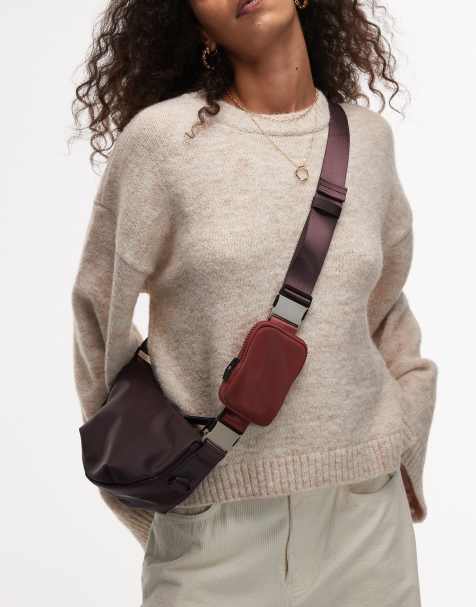 Rains valera mini shoulder bag in dark brown - view 1