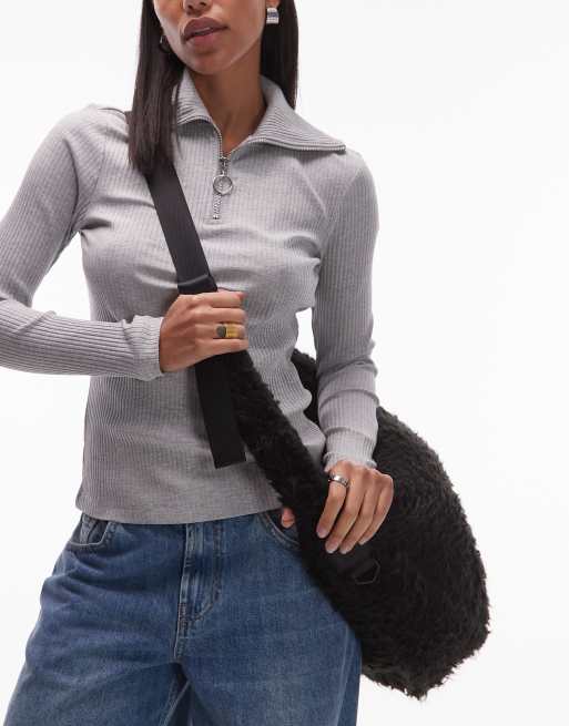 Rains valera vision large shoulder bag in black, 3 of 4