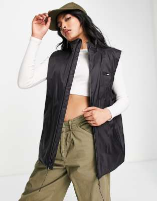 Rains - Veste sans manches matelassée imperméable en nylon - Noir
