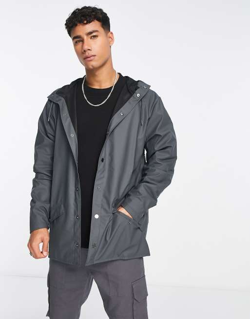 Rains - Veste unisexe légère à capuche - Ardoise - CHARCOAL