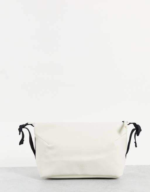 Rains wash bag in cream ASOS