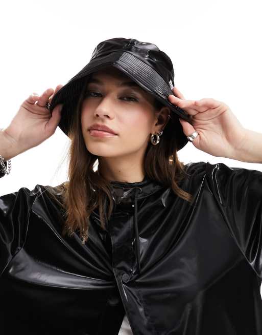 Rains – Wasserdichter Anglerhut in glänzendem Schwarz, Exklusiv bei ASOS, 2 von 4