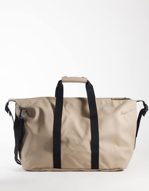 Rains wasserdichter Unisex-Weekender in Beige, 4 von 4