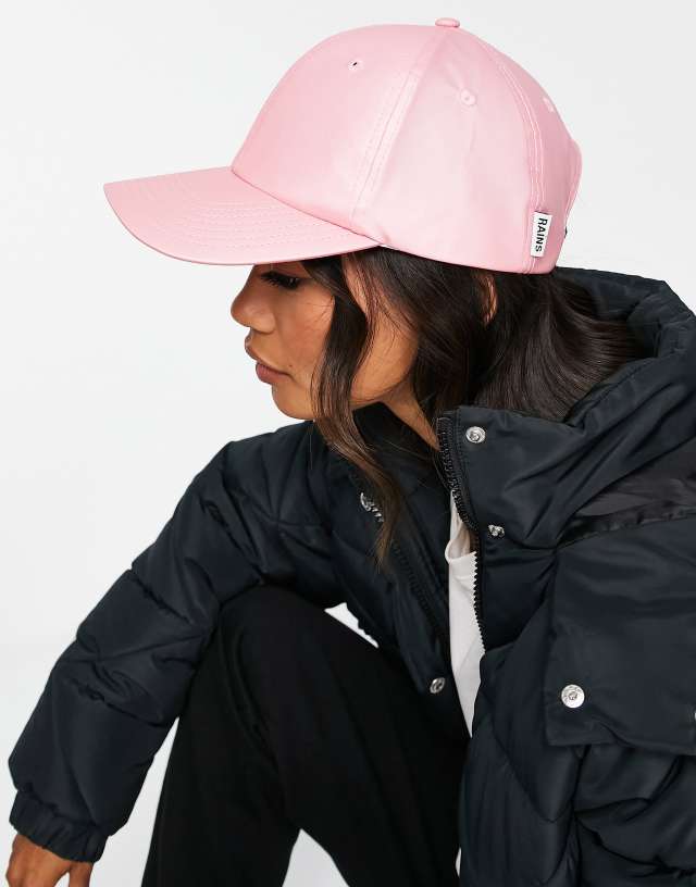 Rains waterproof cap in pink