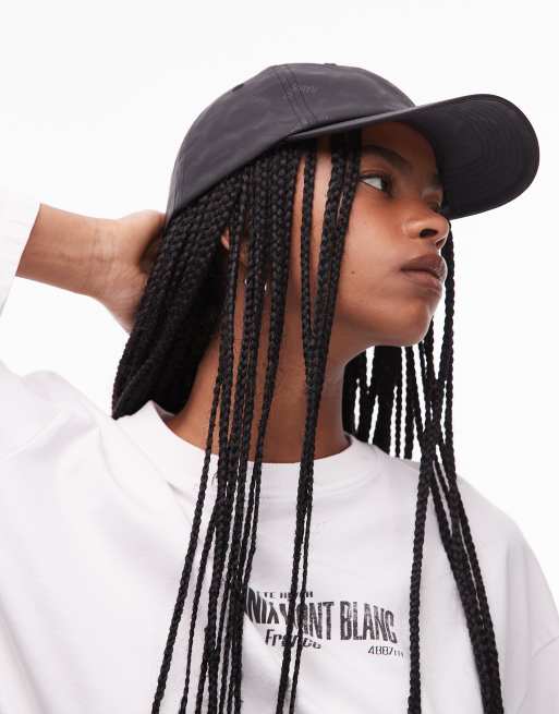 Rains waterproof cap with tonal logo in black