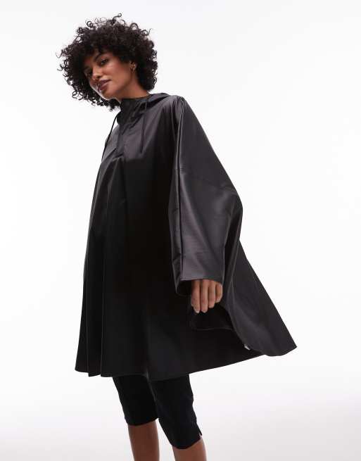 Rains waterproof cape poncho in black