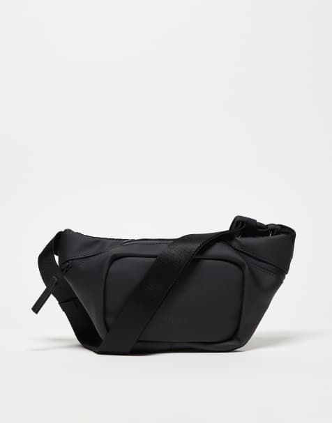 Rains waterproof fanny pack in black - view 1