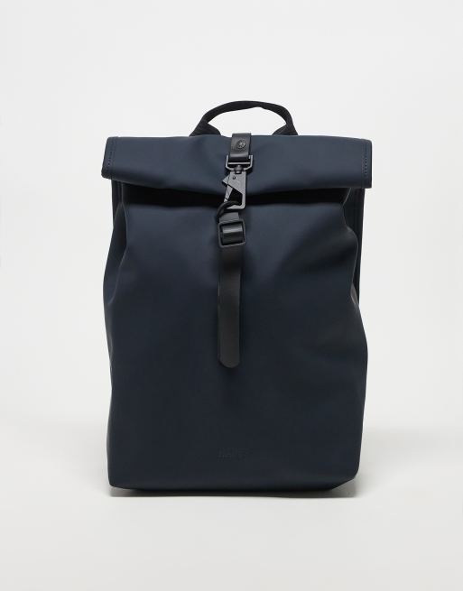 Rains waterproof rolltop rucksack mini in navy