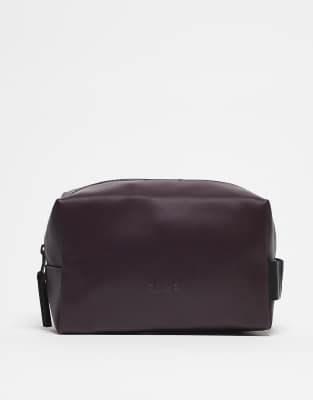 Rains Waterproof Small Toiletry Bag In Brown