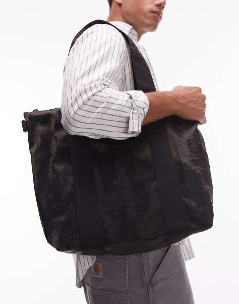 Rains waterproof small tote bag in black - view 1