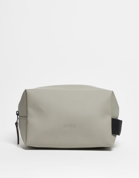 Rains waterproof small washbag in sage green - view 1