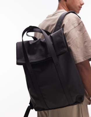 Rains Rains waterproof tote backpack in black