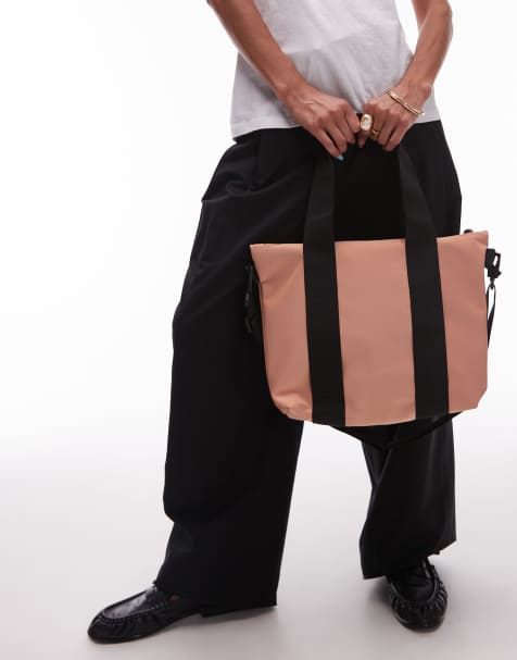 Rains waterproof tote bag micro crossbody in peach - view 1