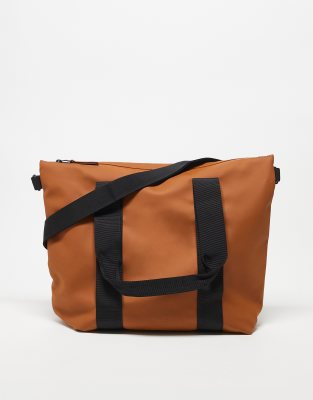 Rains waterproof tote bag mini in rust-Orange