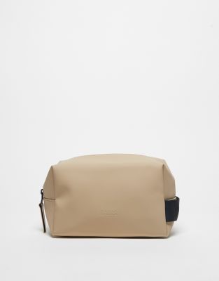 waterproof wash bag small in sand-Neutral