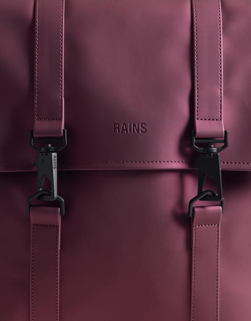 Rains x ASOS eksklusiv 13310 MSN mini vandtæt rygsæk i bordeaux, 3 af 5