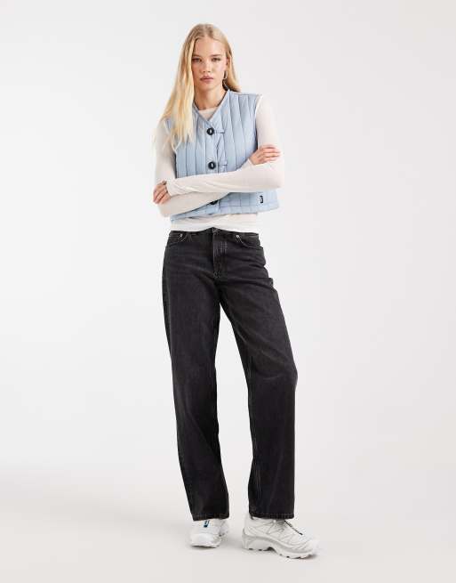 Rains x ASOS esclusiva 21980 Banja gilet corto foderato idrorepellente blu, 2 di 4
