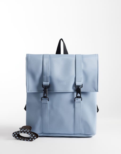 Rains x ASOS exclusivité mini sac à dos imperméable bleu, 4 de 5