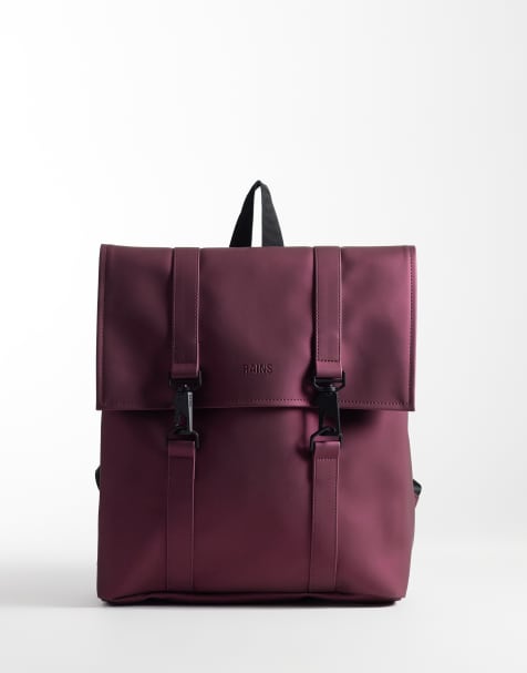 Rains x ASOS mochila mini impermeable MSN exclusiva en burdeos - view 1