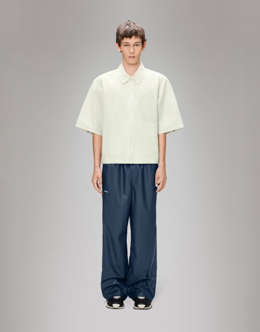 Rains X Umbro - Drill - Surchemise zippée à manches courtes déperlante - Beige, 2 de 4