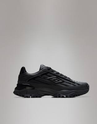 Rains Rains X Umbro logo trainers in black