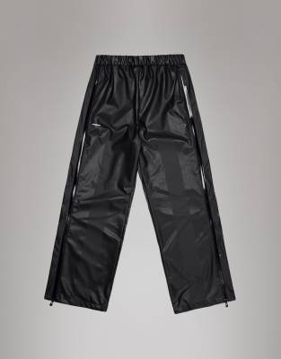Rains Rains X Umbro waterproof relaxed zip track pants in black
