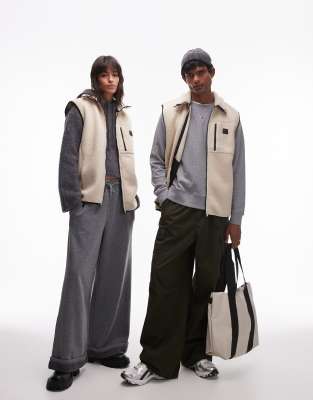 Rains Yermo Unisex Fleece Vest In Neutral